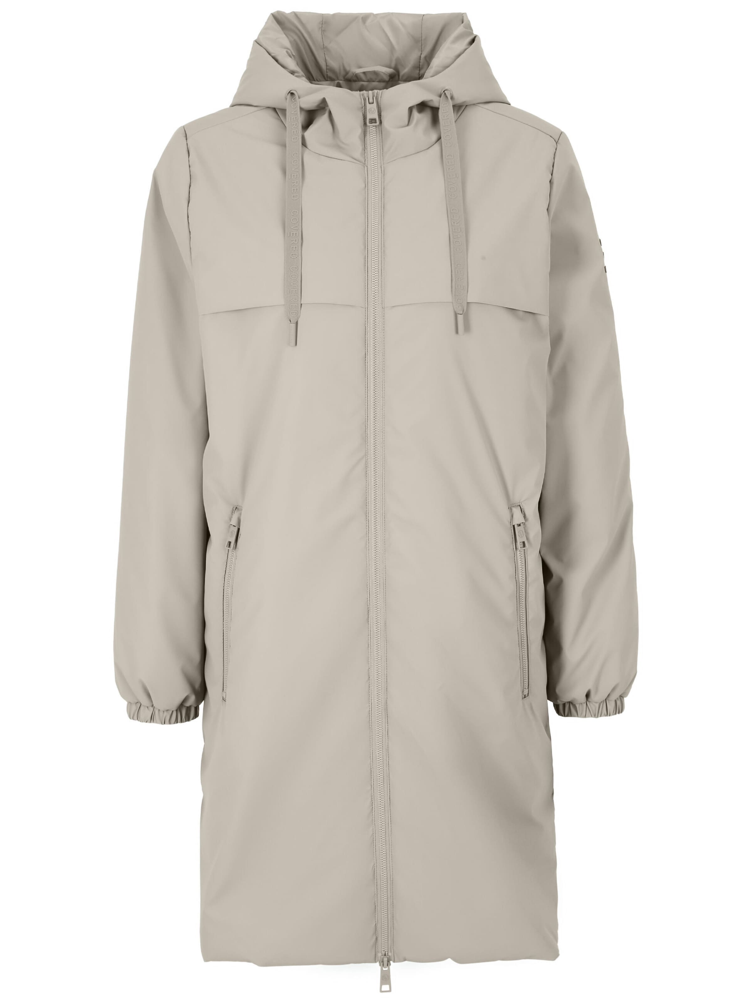 Covered Parka 'PEARL 2' in Grau: Vorderseite