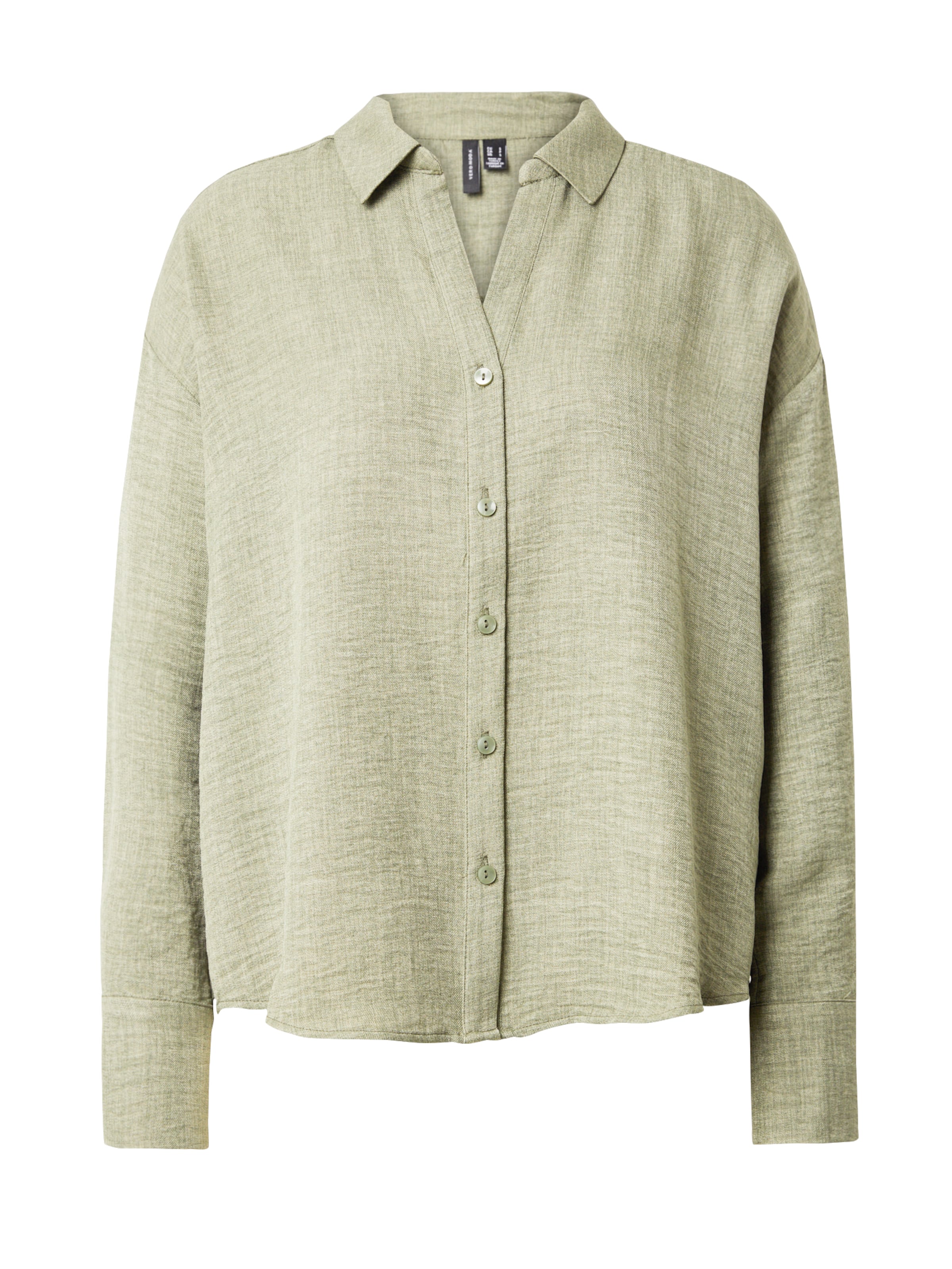VERO MODA Bluse 'MELANEY QUEENY' in Grün: Vorderseite