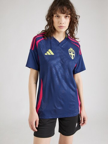 ADIDAS PERFORMANCE - Camisola de futebol 'Sweden 24 Away' em azul: frente