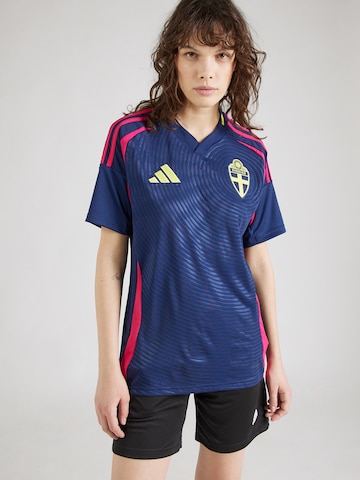 ADIDAS PERFORMANCE - Camiseta de fútbol 'Sweden 24 Away' en azul: frente