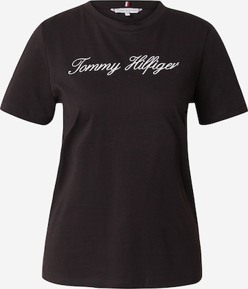 Maglietta di TOMMY HILFIGER in nero: frontale