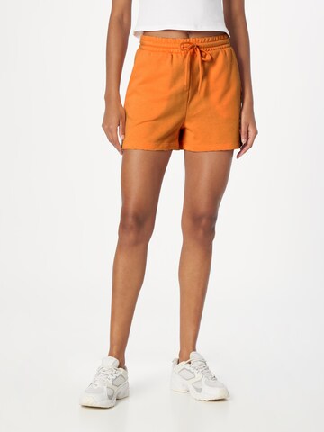 PIECES Regular Trousers 'CHILLI' in Orange: front