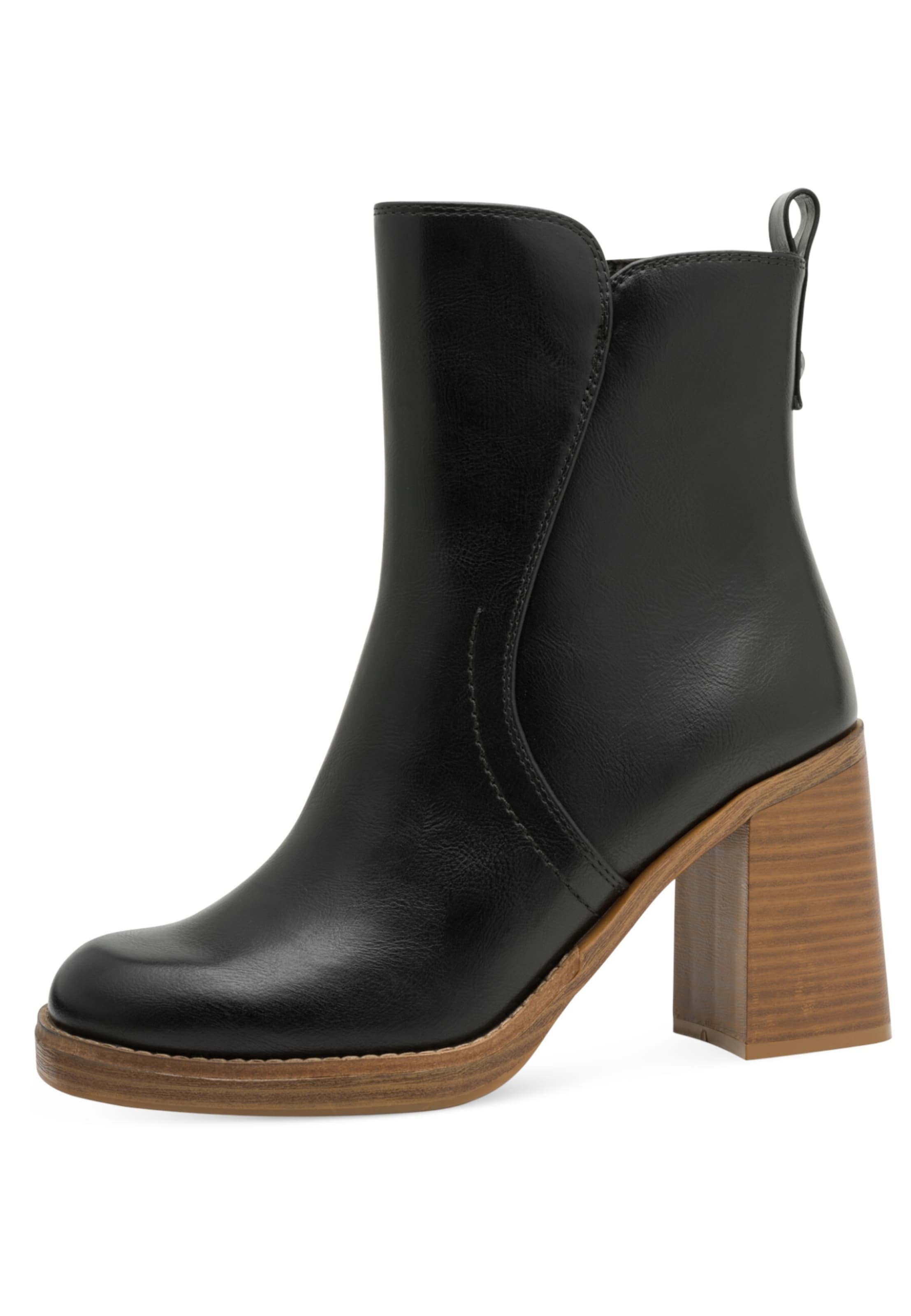 MARCO TOZZI - Botas pelo tornozelo em preto: frente