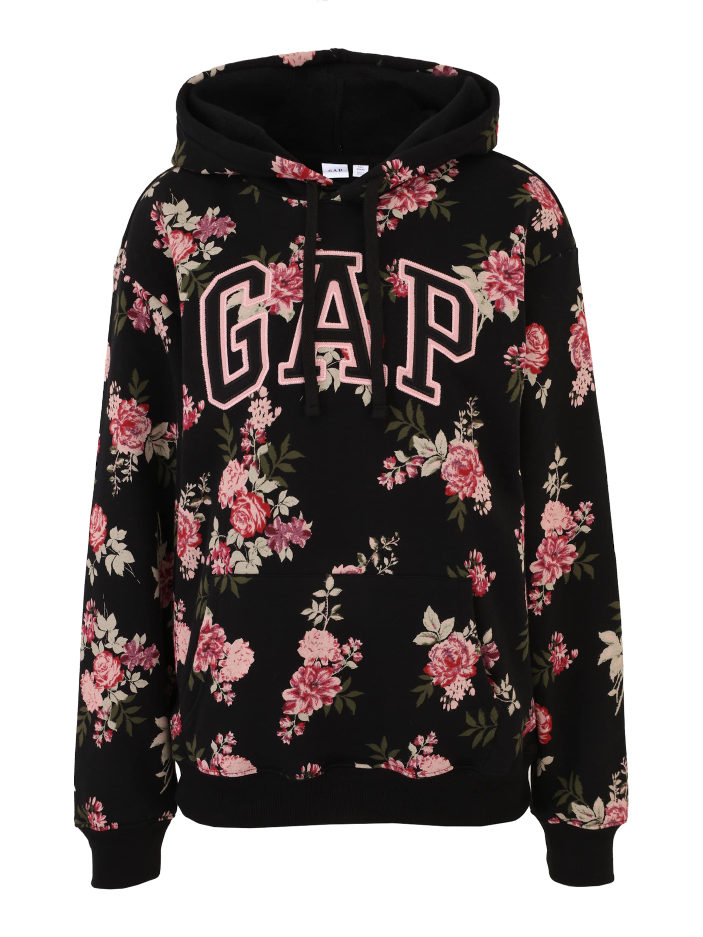 Gap Tall Суичър 'HERITAGE' в черно: отпред