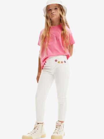 Desigual Slimfit Jeans 'Daisy' in Weiß