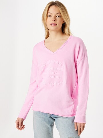 Zwillingsherz Pullover 'Kornelia' in Pink: Vorderseite