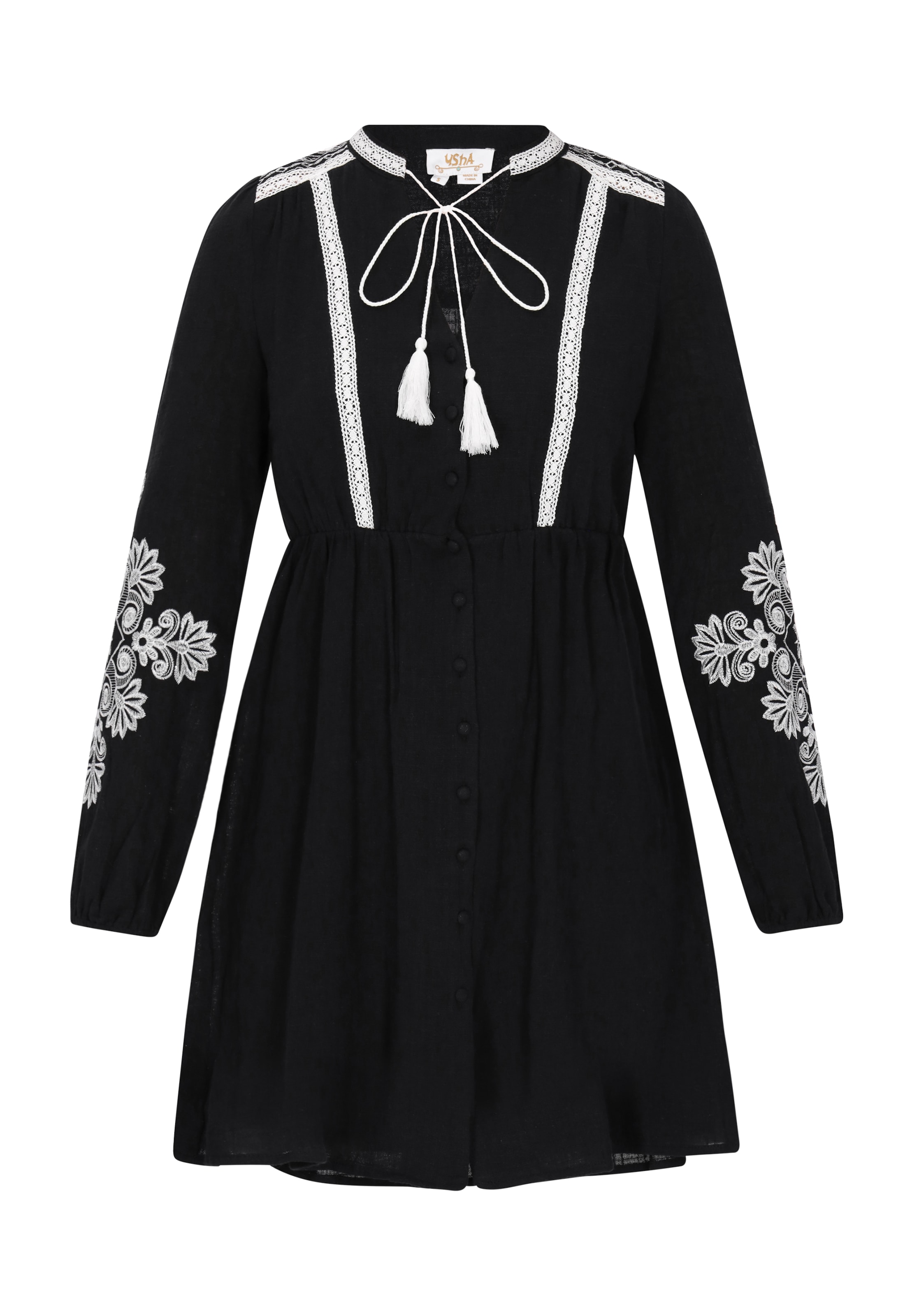 juoda usha FESTIVAL Palaidinės tipo suknelė 'Spring Summer': priekis