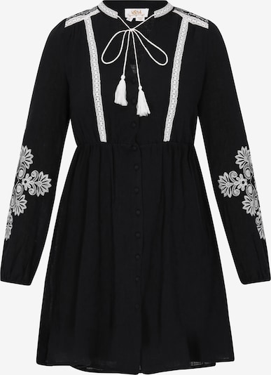 usha FESTIVAL Košulja haljina 'Spring Summer' u crna / bijela, Pregled proizvoda