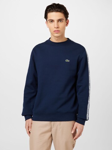 Sweat-shirt LACOSTE en bleu : devant