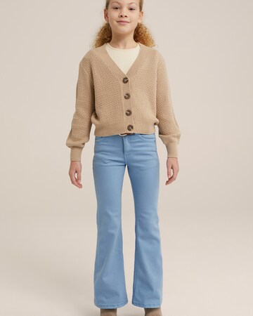 Flared Pantaloni di WE Fashion in blu