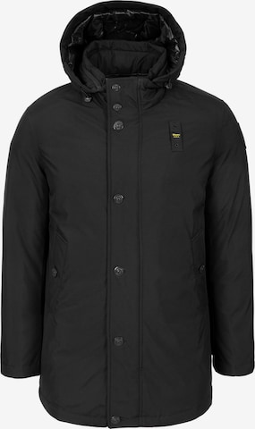 Blauer Winterjacke 'Chester' in Schwarz: Vorderseite