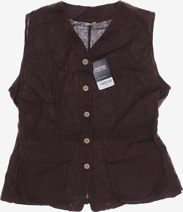 120% Lino Vest in XL in Brown: front