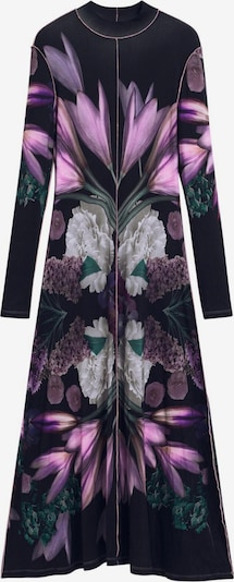 Desigual Mekko värissä tummanharmaa / tummanvioletti / vaalea pinkki / musta, Tuotenäkymä