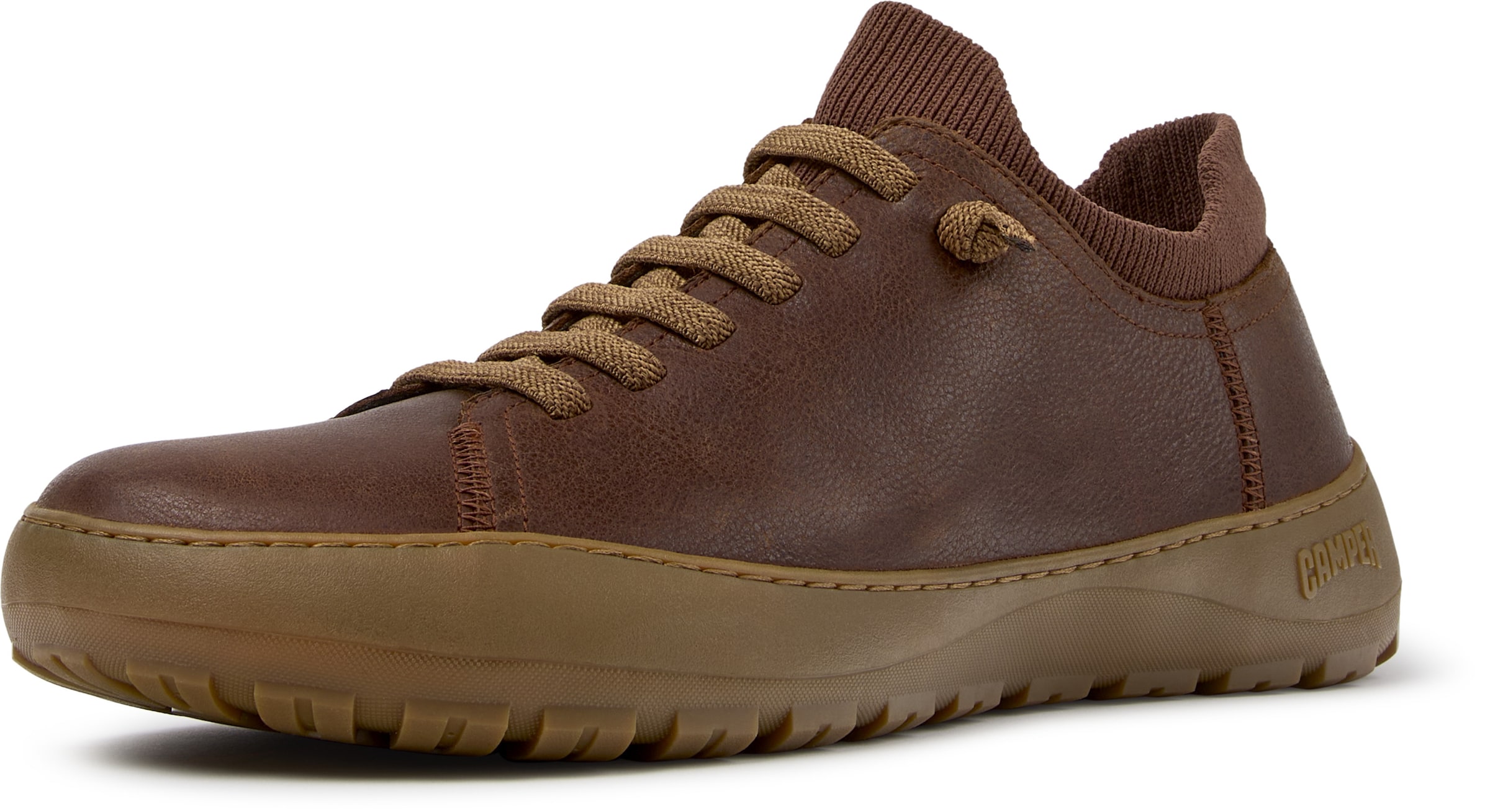 Sneaker bassa ' Peu Serra ' di CAMPER in marrone: frontale