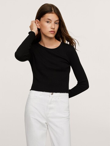 MANGO TEEN Shirt 'SOFIA' in Zwart: voorkant