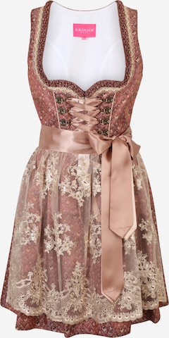 Krüger Madl Dirndl in Roze: voorkant