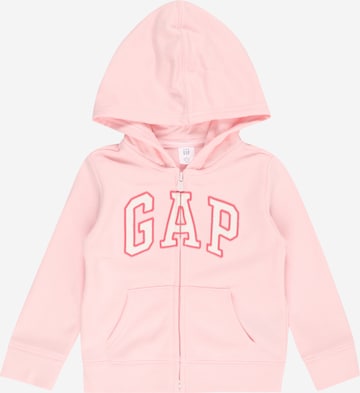 GAP Zip-Up Hoodie in Pink: front