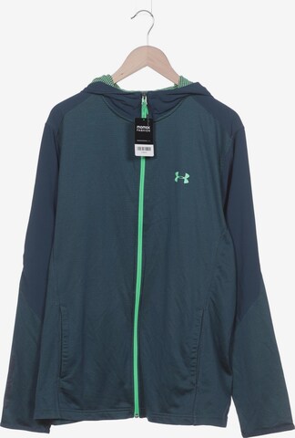 UNDER ARMOUR Sweatshirt & Zip-Up Hoodie in XXL in Green: front