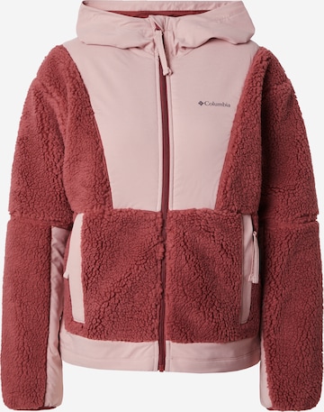 COLUMBIA Functionele fleece jas 'Hakatai' in Rood: voorkant