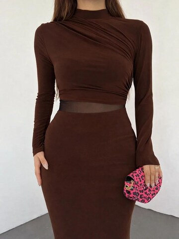 WOMAN VISION Kleid in Braun: Vorderseite