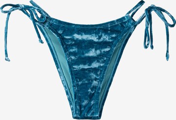 Bershka Dół bikini w kolorze niebieski: przód