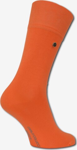 Chaussettes 'Firenze' Carlo Colucci en orange