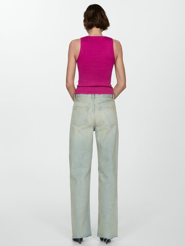 MANGO Knitted Top 'HERNAN' in Pink