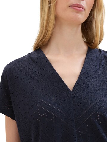 TOM TAILOR Bluse in Blau