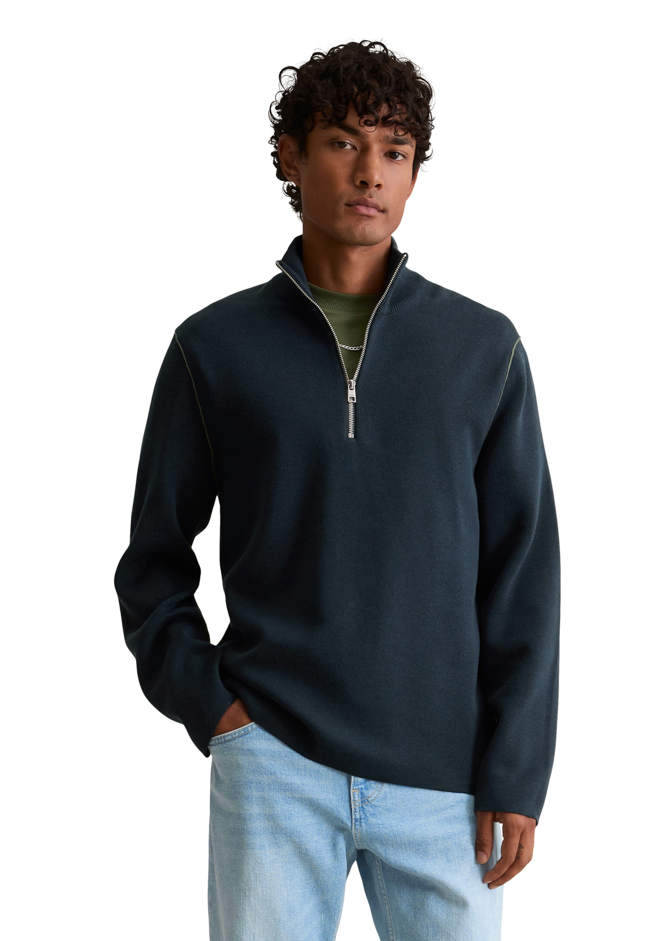 Marc O'Polo DENIM Sweater in Blue: front