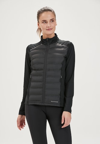ENDURANCE Athletic Jacket 'Reitta' in Black: front