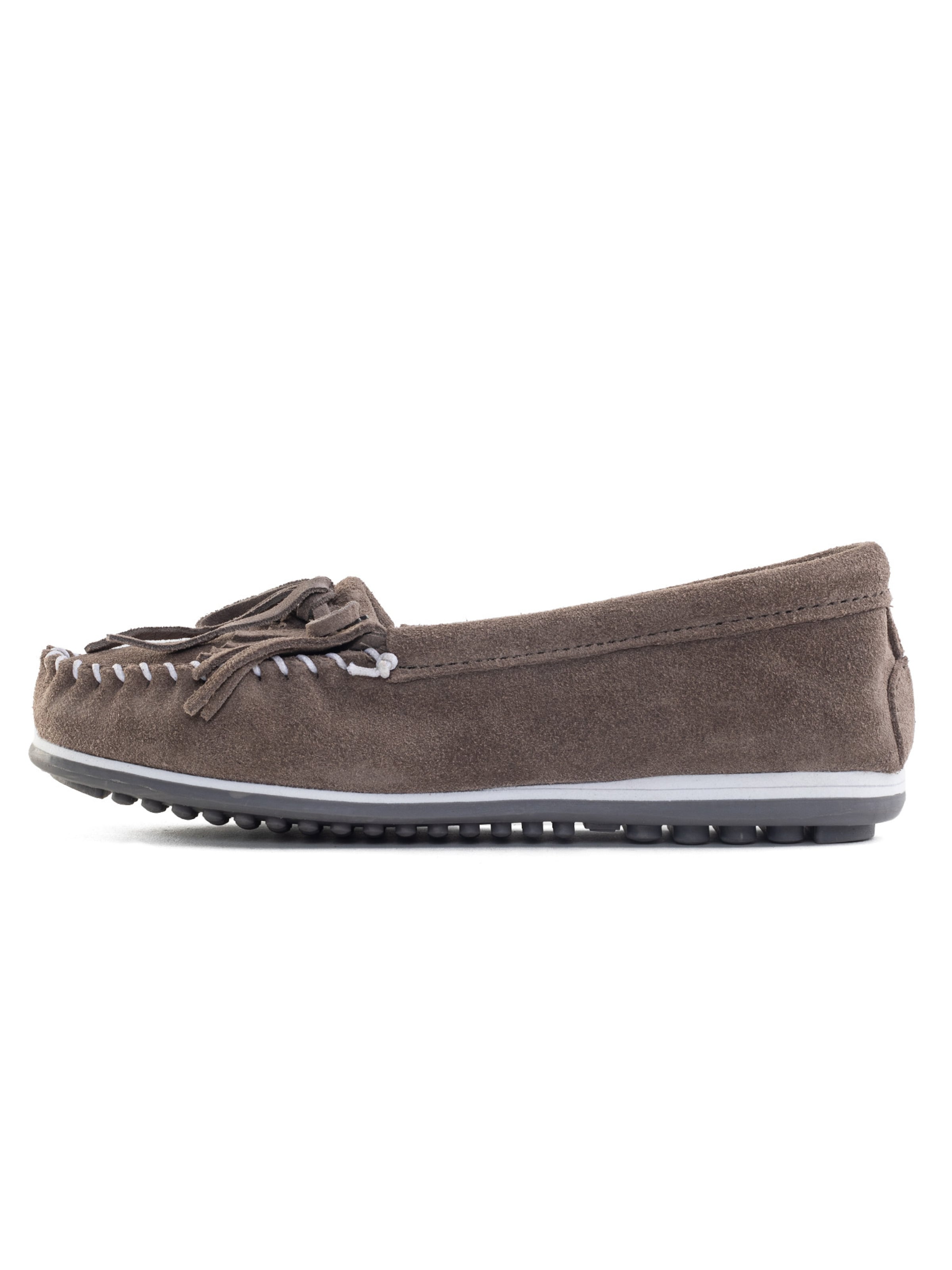 Minnetonka Mokasíny 'Kilty plus' – šedá: přední strana