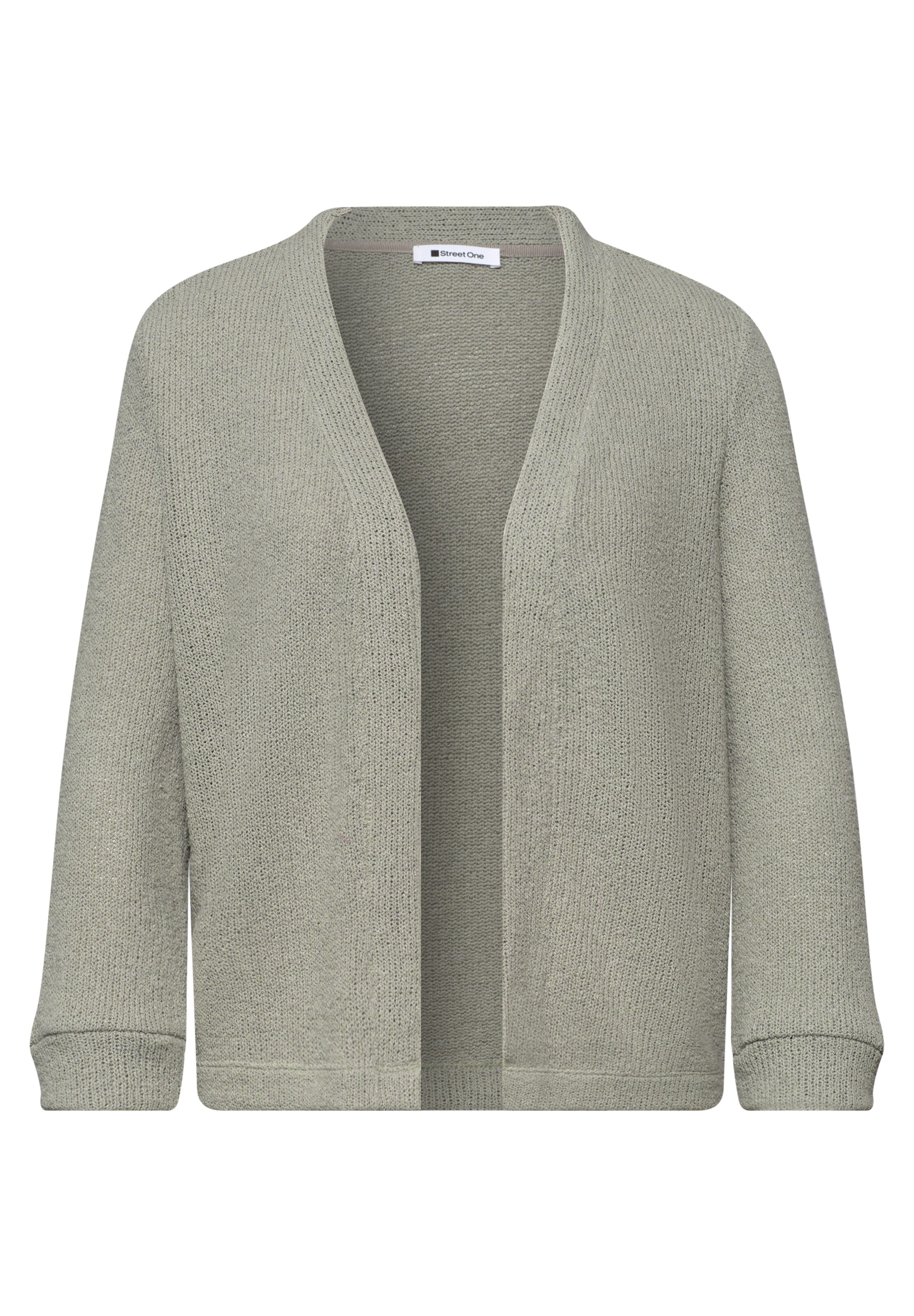 STREET ONE Strickjacke in Grün: Vorderseite