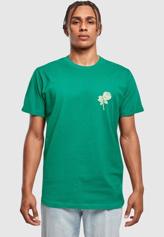 MT Men T-Shirt 'Wasted Youth' in Grün: Vorderseite