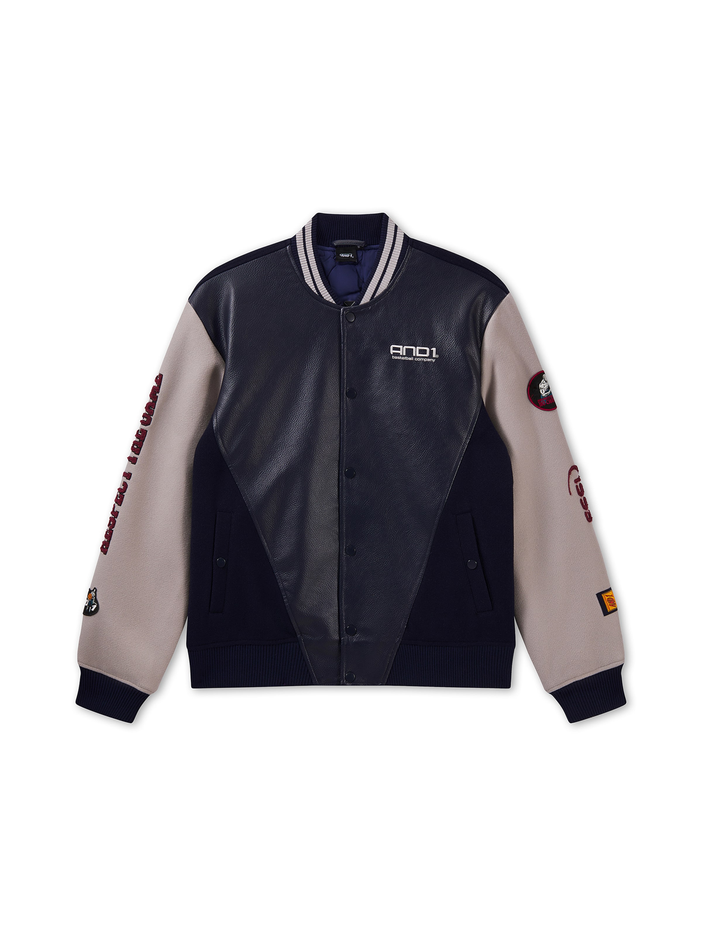 AND1 Jacke 'Respect The Game' in Blau: Vorderseite