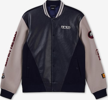 AND1Prijelazna jakna 'Respect The Game' - plava boja: prednji dio