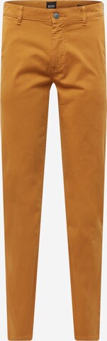 Pantalon chino BOSS Orange en marron : devant