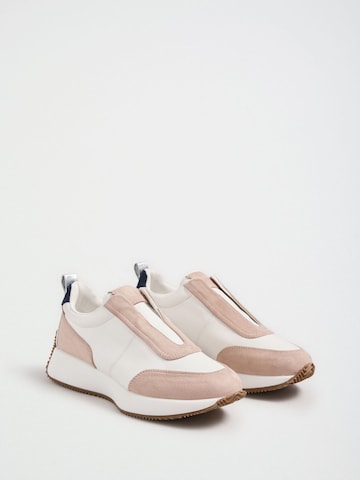 Scarpa slip-on di love & roses in bianco