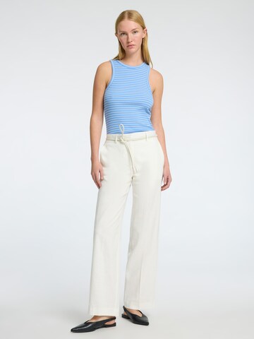 Regular Pantalon à plis 'TANIA-RITA' SELECTED FEMME en blanc