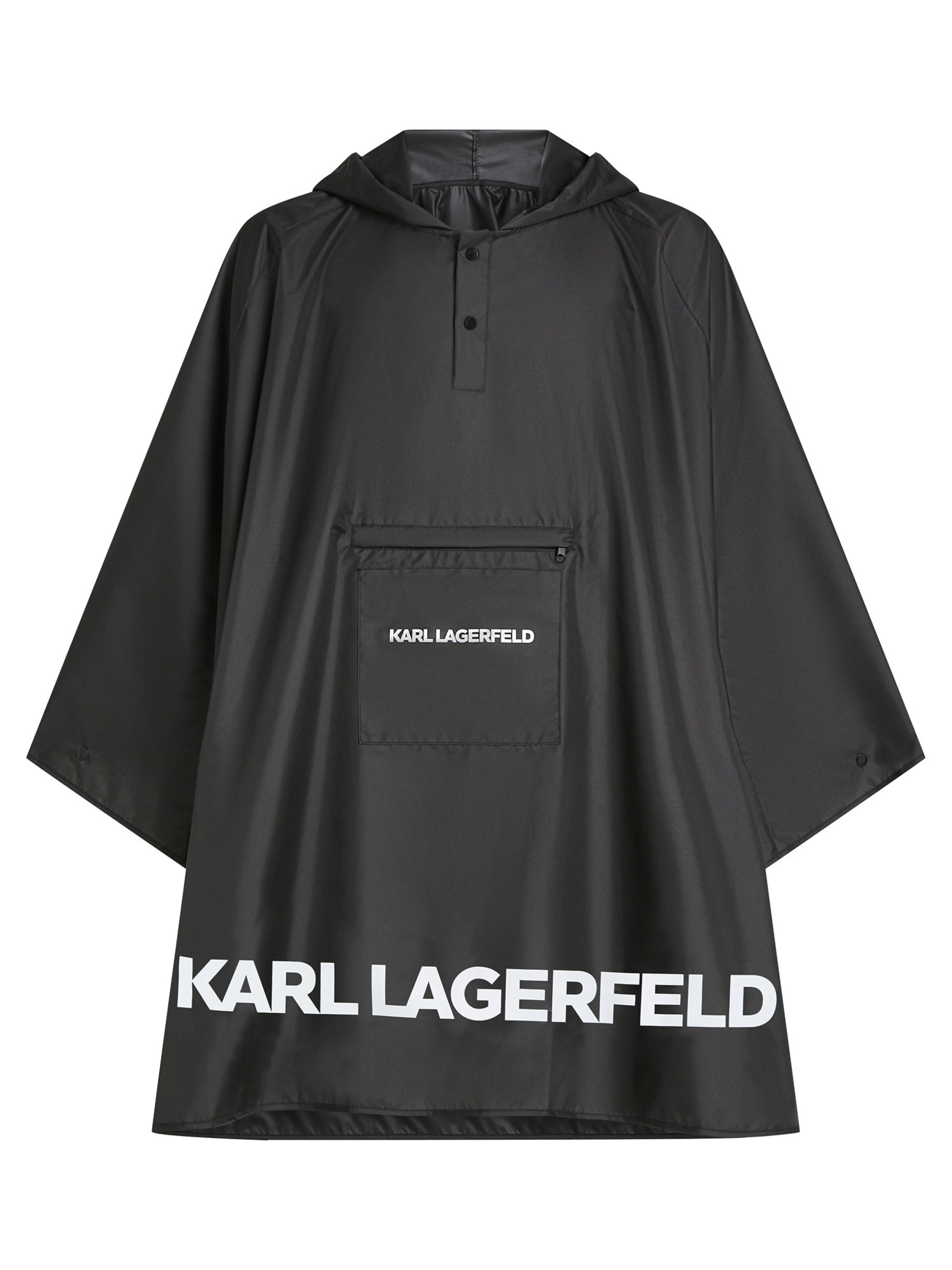 Karl Lagerfeld Функционално яке 'Essential' в черно: отпред