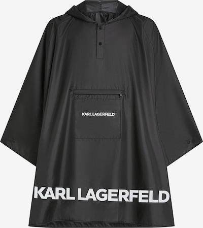 Karl Lagerfeld Toiminnallinen takki 'Essential' värissä musta / valkoinen, Tuotenäkymä