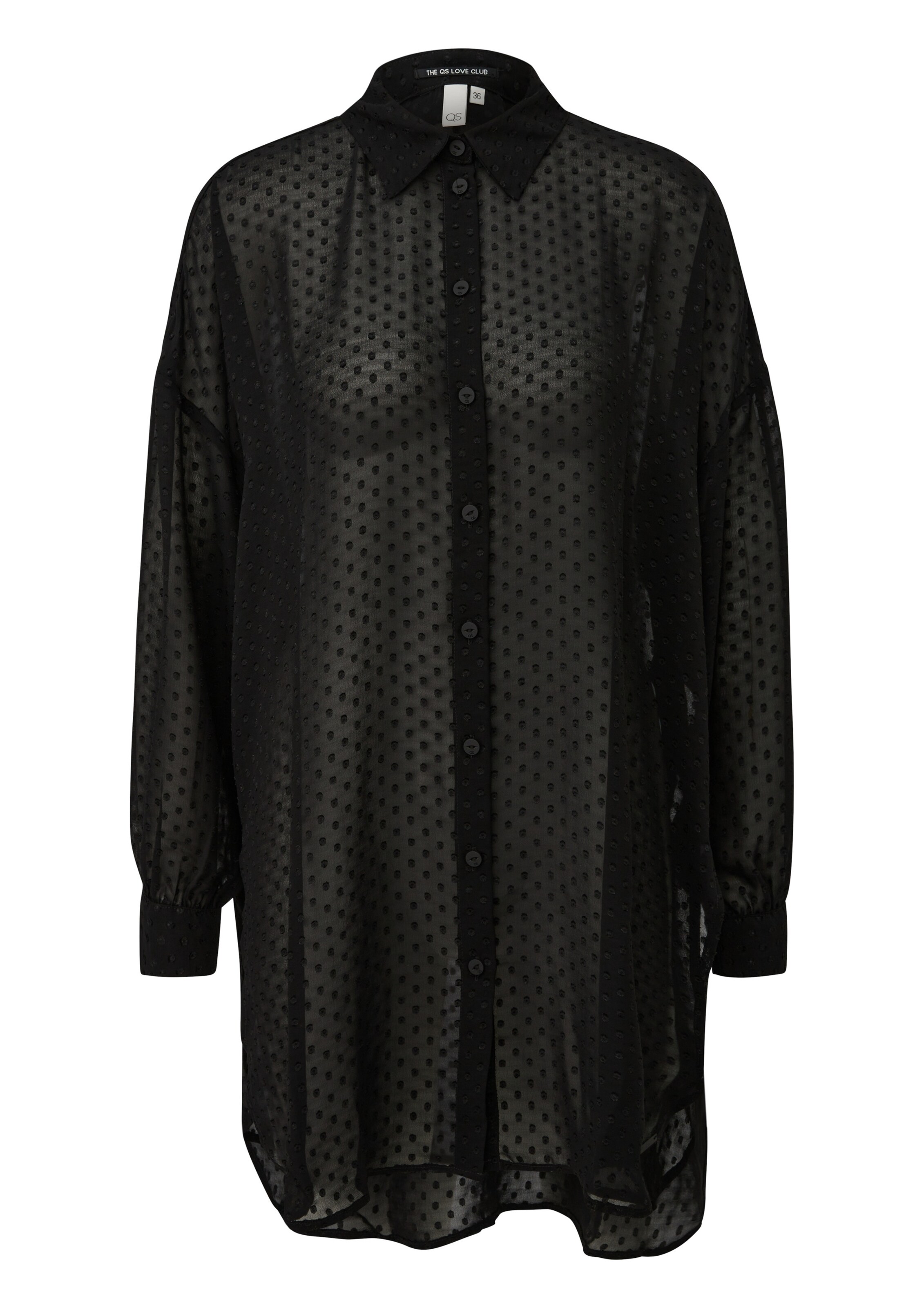 QS Shirt in Schwarz: Vorderseite