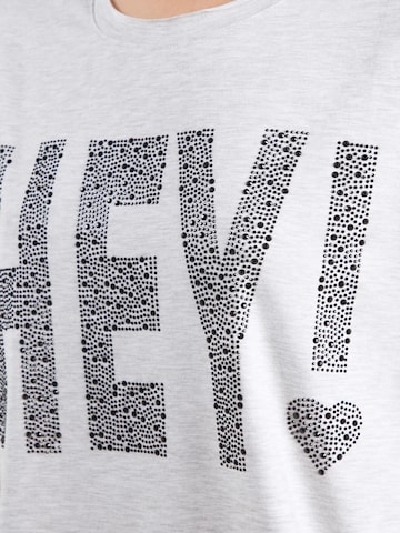 miss goodlife - Camiseta 'HEY!' en gris