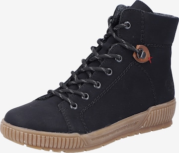 Bottines à lacets Rieker en noir : devant