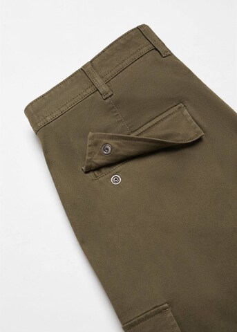 MANGO MAN Regular Cargo Pants 'Zeus' in Brown