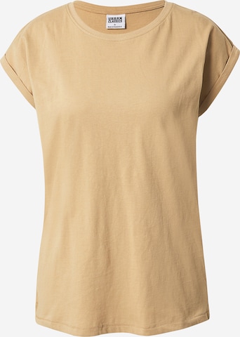 T-shirt Urban Classics en beige : devant