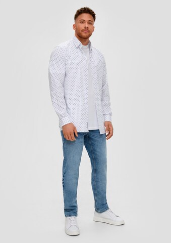 s.Oliver Men Tall Sizes Regular Fit Hemd in Weiß