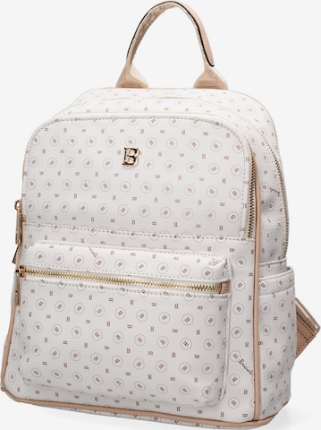 Briciole Backpack in White: front