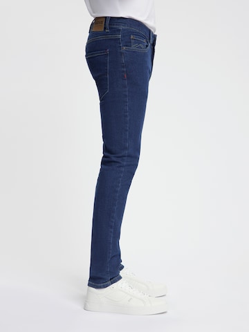 Maskovick Slimfit Jeans 'MASKOVICK - Heren Jeans - Slim Fit - Milano – Stretch - Denim Broek' in Blauw