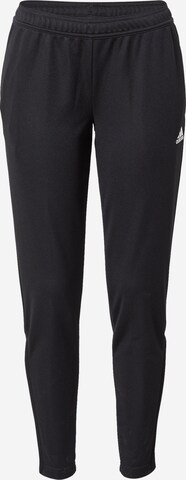 Coupe slim Pantalon de sport 'Entrada 22 Training Bottoms' ADIDAS SPORTSWEAR en noir : devant