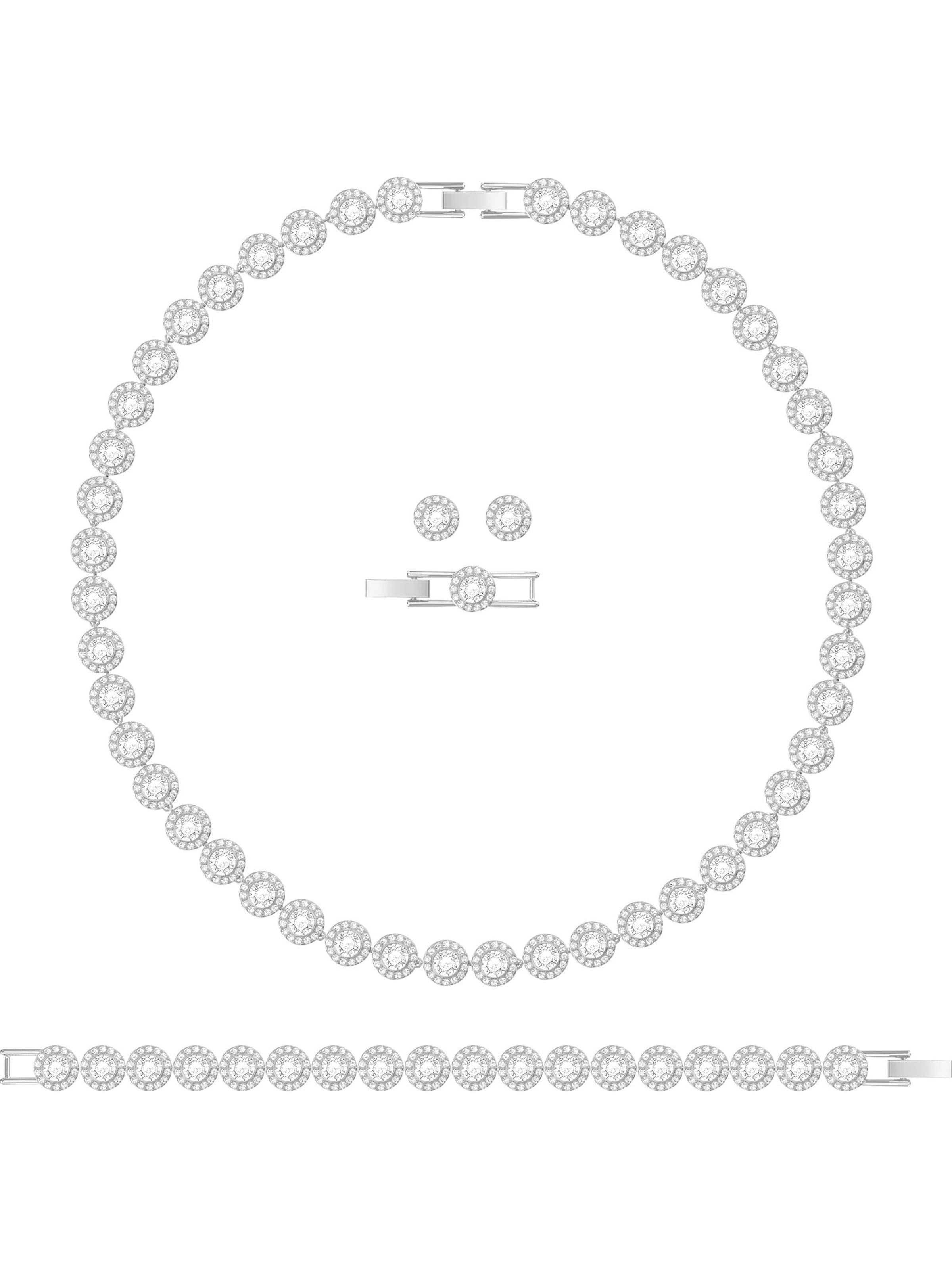 Parure de bijoux 'Angelic' Swarovski en argent : devant